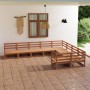 Gartenmöbel-Set 9-teilig aus massivem Kiefernholz von , Gartensets - Ref: Foro24-3075987, Preis: 623,55 €, Rabatt: %