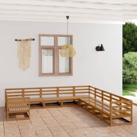 Garden furniture set 11 pieces solid pine wood by , Garden sets - Ref: Foro24-3076017, Price: 785,99 €, Discount: %