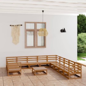 Garden furniture set 12 pieces solid pine wood by , Garden sets - Ref: Foro24-3076022, Price: 833,99 €, Discount: %