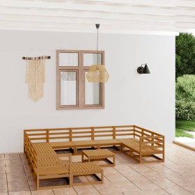 Garden furniture set 13 pieces solid pine wood by , Garden sets - Ref: Foro24-3076062, Price: 905,25 €, Discount: %