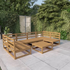 Garden furniture set 7 pieces solid pine wood by , Garden sets - Ref: Foro24-3076127, Price: 469,99 €, Discount: %