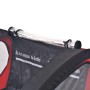 Red and black bicycle trailer, 30 kg. by vidaXL, Bicycle trailers - Ref: Foro24-91371, Price: 163,19 €, Discount: %