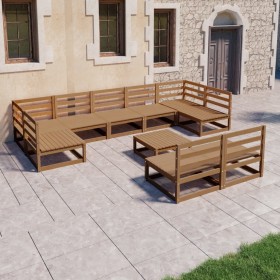 Garden furniture set 10 pieces solid pine wood by , Garden sets - Ref: Foro24-3076167, Price: 690,99 €, Discount: %