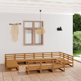 Garden furniture set 13 pieces solid pine wood by , Garden sets - Ref: Foro24-3076192, Price: 904,99 €, Discount: %