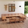 Juego de muebles de jardín 14 piezas madera maciza de pino de , Conjuntos de jardín - Ref: Foro24-3076237, Precio: 956,51 €, ...