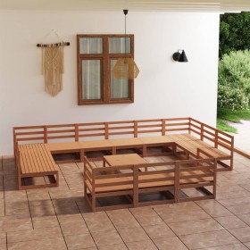 Gartenmöbel-Set 14-teilig aus massivem Kiefernholz von , Gartensets - Ref: Foro24-3076237, Preis: 955,99 €, Rabatt: %