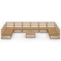 Juego de muebles de jardín 11 piezas madera maciza de pino de , Conjuntos de jardín - Ref: Foro24-3076277, Precio: 781,97 €, ...