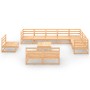 Juego de muebles de jardín 11 piezas madera maciza de pino de , Conjuntos de jardín - Ref: Foro24-3075799, Precio: 652,09 €, ...