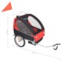 Roter und schwarzer Fahrradanhänger 30 kg von vidaXL, Fahrradanhänger - Ref: Foro24-91371, Preis: 163,19 €, Rabatt: %