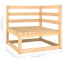 Garden furniture set 10 pieces solid pine wood by , Garden sets - Ref: Foro24-3075849, Price: 580,18 €, Discount: %