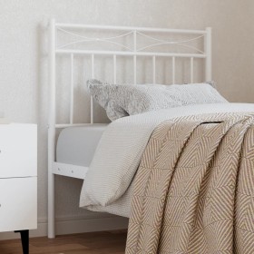 White metal headboard 80 cm by , Headboards and footboards - Ref: Foro24-373767, Price: 22,07 €, Discount: %