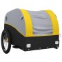 Black and yellow iron bicycle trailer 45 kg by , Bicycle trailers - Ref: Foro24-94134, Price: 83,11 €, Discount: %