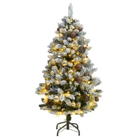 Künstlicher Weihnachtsbaum mit Scharnieren 150 LED und Kugeln 150 cm von , Weihnachtsbäume - Ref: Foro24-3210090, Preis: 115,...