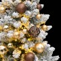 Artificial Christmas tree with hinges 150 LED and balls 150 cm by , Christmas trees - Ref: Foro24-3210090, Price: 115,40 €, D...