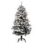 Árbol de Navidad artificial con bisagras 150 LED y bolas 150 cm de , Arboles de navidad - Ref: Foro24-3210090, Precio: 115,40...