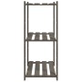 3-tier solid gray pine wood shelf 80x38x90 cm by , Industrial shelving - Ref: Foro24-373386, Price: 39,99 €, Discount: %