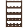 Wine rack for 20 bottles solid brown pine wood by , Wine racks - Ref: Foro24-373390, Price: 29,71 €, Discount: %