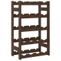 Wine rack for 20 bottles solid brown pine wood by , Wine racks - Ref: Foro24-373390, Price: 29,71 €, Discount: %