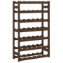 Wine rack for 42 bottles solid brown pine wood by , Wine racks - Ref: Foro24-373392, Price: 41,22 €, Discount: %