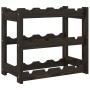 Wine rack for 12 bottles solid black pine wood by , Wine racks - Ref: Foro24-373399, Price: 21,99 €, Discount: %