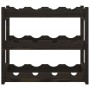 Wine rack for 12 bottles solid black pine wood by , Wine racks - Ref: Foro24-373399, Price: 21,99 €, Discount: %