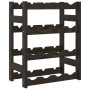 Wine rack for 16 bottles solid black pine wood by , Wine racks - Ref: Foro24-373400, Price: 25,33 €, Discount: %