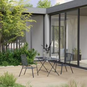 3-piece anthracite steel garden dining set by , Garden sets - Ref: Foro24-3074489, Price: 221,39 €, Discount: %