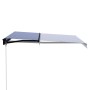 Manual retractable awning with blue and white LED 350x250 cm by , Awnings - Ref: Foro24-3055224, Price: 425,27 €, Discount: %