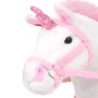 Stehendes XXL-Plüsch-Einhorn in Weiß und Rosa von vidaXL, Stofftiere - Ref: Foro24-91328, Preis: 76,24 €, Rabatt: %