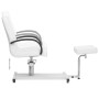 Sillón de masaje con reposapiés blanco cuero PE 127x60x98 cm de , Sillones de masaje - Ref: Foro24-110257, Precio: 405,76 €, ...