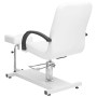 Massagesessel mit Fußstütze aus weißem PE-Leder, 127 x 60 x 98 cm von , Massagesessel - Ref: Foro24-110257, Preis: 405,76 €, ...