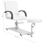 Massagesessel mit Fußstütze aus weißem PE-Leder, 127 x 60 x 98 cm von , Massagesessel - Ref: Foro24-110257, Preis: 405,76 €, ...