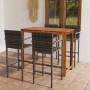 Conjunto de bar para jardín 5 piezas gris de , Conjuntos de jardín - Ref: Foro24-3068002, Precio: 404,62 €, Descuento: %