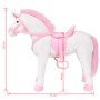 Stehendes XXL-Plüsch-Einhorn in Weiß und Rosa von vidaXL, Stofftiere - Ref: Foro24-91328, Preis: 76,24 €, Rabatt: %