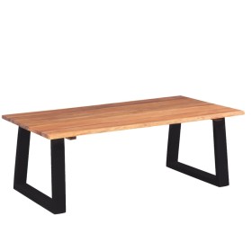 vidaXl Mesa de centro madera maciza de acacia 110x60x40 cm de vidaXL, Mesas de centro - Ref: Foro24-244996, Precio: 133,99 €,...