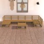 Garden furniture 8 pieces honey brown solid pine wood by , Garden sets - Ref: Foro24-3075702, Price: 532,82 €, Discount: %