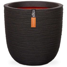 Capi Nature Rib Planter Black 35x34 cm KBLR932 by Capi, Pots and planters - Ref: Foro24-424233, Price: 66,65 €, Discount: %