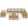 Garden furniture 13 pieces honey brown solid pine wood by , Garden sets - Ref: Foro24-3075962, Price: 864,07 €, Discount: %