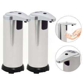 Dispensador de jabón automático sensor infrarrojo 2 uds 600ml de vidaXL, Dispensadores de jabón y loción - Ref: Foro24-30103,...