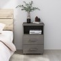 HAMAR bedside table solid pine wood light gray 40x35x62 cm by vidaXL, Nightstands - Ref: Foro24-340415, Price: 73,85 €, Disco...