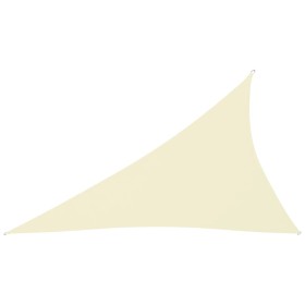 Toldo de vela triangular tela Oxford color crema 3x4x5 m de , Sombrillas - Ref: Foro24-135228, Precio: 30,99 €, Descuento: %