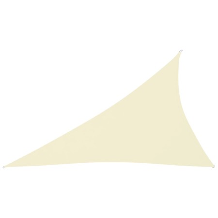 Triangular sail awning Oxford fabric cream color 3x4x5 m by , Umbrellas - Ref: Foro24-135228, Price: 30,99 €, Discount: %