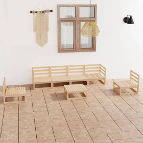 Garden furniture set 7 pieces solid pine wood by , Garden sets - Ref: Foro24-3075404, Price: 406,20 €, Discount: %