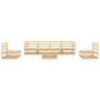 Gartenmöbel-Set 7-teilig aus massivem Kiefernholz von , Gartensets - Ref: Foro24-3075404, Preis: 376,99 €, Rabatt: %