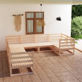 Garden furniture set 8 pieces solid pine wood by , Garden sets - Ref: Foro24-3075974, Price: 444,86 €, Discount: %