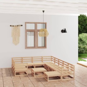 Garden furniture set 12 pieces solid pine wood by , Garden sets - Ref: Foro24-3076039, Price: 733,87 €, Discount: %