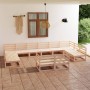 Garden furniture set 12 pieces solid pine wood by , Garden sets - Ref: Foro24-3076219, Price: 746,36 €, Discount: %