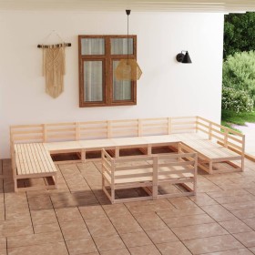 Garden furniture set 12 pieces solid pine wood by , Garden sets - Ref: Foro24-3076219, Price: 746,93 €, Discount: %