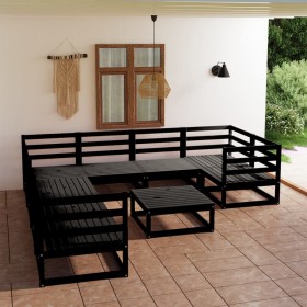 Juego de muebles de jardín 9 piezas madera maciza de pino de , Conjuntos de jardín - Ref: Foro24-3075983, Precio: 693,99 €, D...