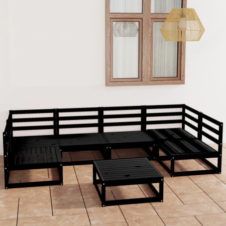 Garden furniture set 7 pieces solid pine wood by , Garden sets - Ref: Foro24-3076128, Price: 503,99 €, Discount: %